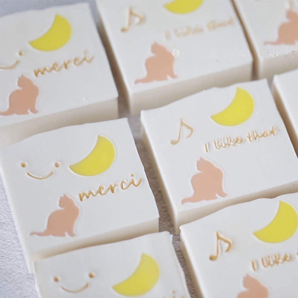 2Pcs Tube Column Silicone Soap Candle Mold Embed Soap Making Supplies Silicone Mold - Little Cat & Bird Shaped