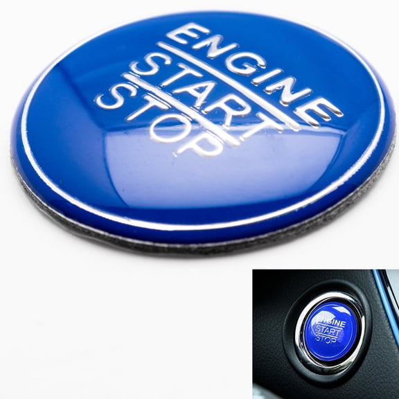 Xotic Tech Blue Keyless Engine Start Stop Button Cap Trim for Lexus GS ES IS RC 2014