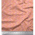 thumbnail image 1 of Soimoi Cotton Duck Fabric Christmas Baubles & Reindeer Face Animal Print Fabric by Yard 56 Inch Wide, 1 of 1