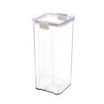 thumbnail image 2 of Daiosportswear 1PC 4x4.0x2.6-9.6in Dry Storage Jar Food Storage Container,Plastic Airtight Transparent Stackable,460-1800ml for Grains Barley Nuts Candy Snacks Kitchen, 2 of 5