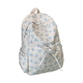 thumbnail image 2 of Butterfly Print Cute Backpack Simple Versatile School Backpack Bookbag with Small Makeup Pouch Preppy Style Campus Daypack for Daily Student & Travel Use, 2 of 7
