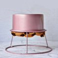 thumbnail image 3 of Chiffon Cake Cooling Rack - Non-Stick Rose Gold Metal Wire Rack for 4/6/8-Inch Cakes - Baking Tool（rose gold）, 3 of 5