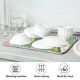 thumbnail image 7 of Yayeee Dish Drying Mat for Kitchen Counter Ultra Absorbent Easy Clean Pad 18x16", Floral Pattern, 7 of 7