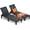 Black, variant on iSunirm Outdoor Lounge Chair Set of 2, Adjustable Reclining Outdoor Chaise Lounge Chair, Water-Resistant Resin Sun Lounger with Adjustable Backrest for Pool, Patio, Beach, Balcony, and Deck, Black