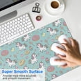 thumbnail image 4 of Long Mouse Pads for Desk,Light Blue Cartoon Unicorn Donut Lollipop Desk Mats on Top Of Desks, Desk Mouse Pad Extra Large with 3mm Non-Slip Base and Stitched Edge for Gaming,Work,Home 31.5"x11.8", 4 of 5