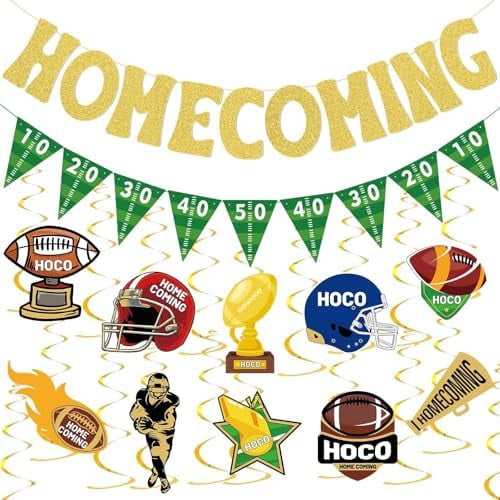 32 Pcs Homecoming Banner Football Homecoming Decorations Football Game Banner for University College Party Decor Supplies$$Electronics Accessories