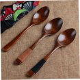 thumbnail image 3 of FUEENIRVA 4Pcs Spoons Natural Wood For Travel And Camping Kids Tableware, 3 of 8