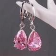 thumbnail image 2 of Pendientes HUOGUO Fashion con forma de gota de agua con forma de diamante colorido, 2 of 3