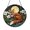 Stained Glass 5.9 Inch, variant on Sunset Lake Window Hanging – Fox Scene in Stained Glass Look