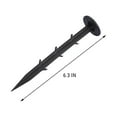 thumbnail image 3 of 50-Pack Black Plastic Garden Stakes for Artificial Grass, Sod, Fences, and Landscaping Fabric – 3 Sizes, 3 of 7