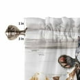 thumbnail image 5 of Farmhouse Animals Kitchen Valances for Windows 42x18 Inch Kitchen Curtains Valances Rod Pocket Cow Pig in Fence Retro Wood Barn Bathroom Window Valances for Window Treatment Decor, 5 of 6
