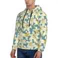 thumbnail image 3 of Lsque Lilies Flowers Pattern Casual Men's Hoodie,Hooded Sweatshirt with Kangaroo Pocket,Pullover Hoodie-X-Large, 3 of 7