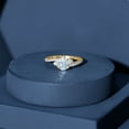 thumbnail image 5 of Rosec Jewels Pear Shaped Solitaire Moissanite Bypass Engagement Ring with Side Stones (1.25 CT), 18K Yellow Gold, US 12.00, 5 of 8