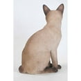 thumbnail image 3 of Garden Decor Animal Statue Sitting Siamese Cat Statue, 3 of 4