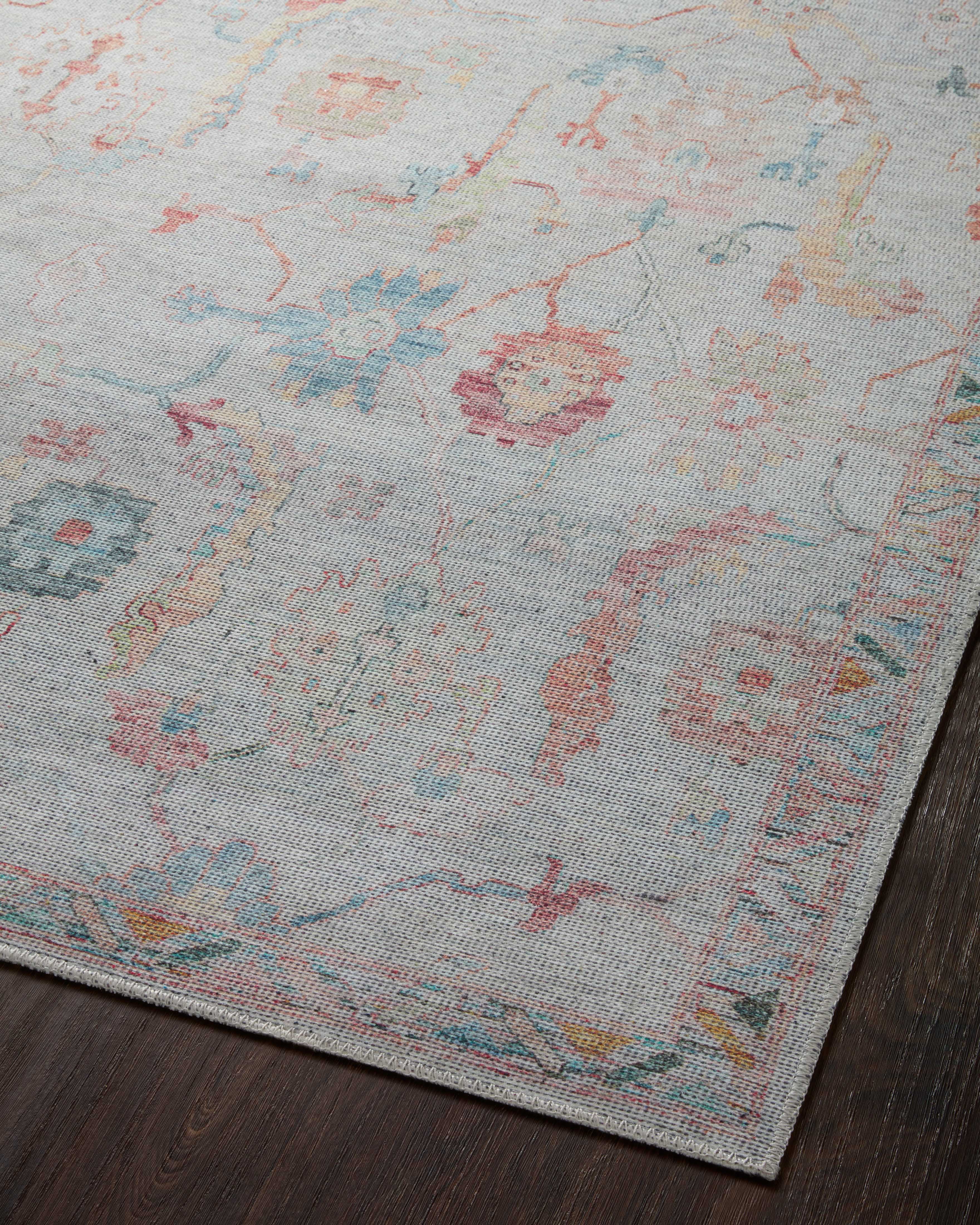 Loloi Elysium Dreamy Botanical Power Loomed Polyester Multi Area Rug, 8'6" x 11'6"