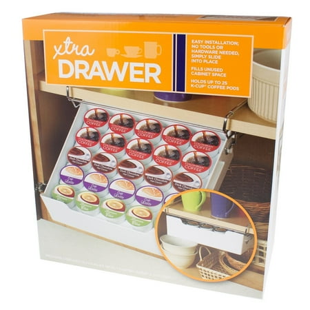 Universal Xtra Drawer K Cup Insert Tea Bag Dividers Under Mount Universal Xtra Drawer K Cup Insert Tea Bag Dividers Under Mount Shelf Organizer Storage Rack