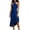 Blue, variant on Women's Halter Sleeveless Midi Dresse Summer Casual Asymmetrical Hem Evening Party Cocktail Dresses