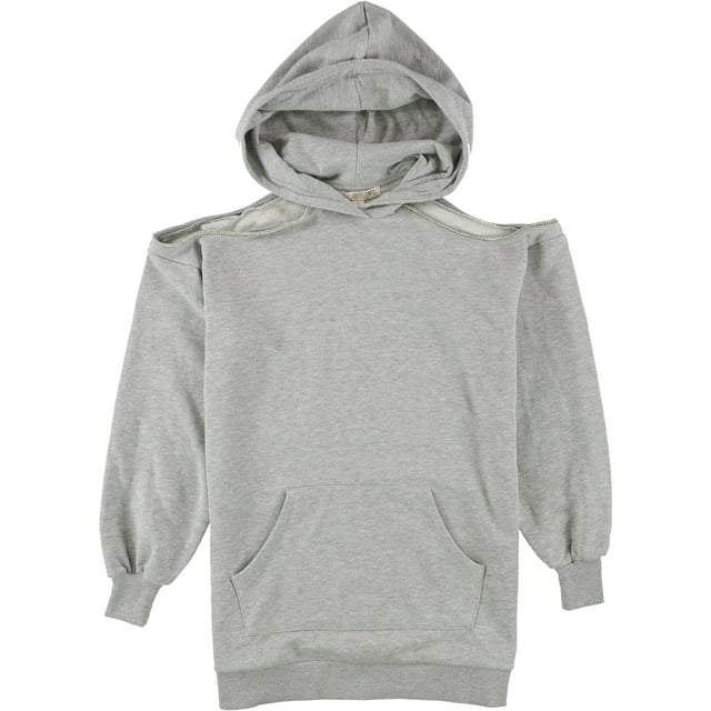 INC Chandail à Capuchon à Découpes Bling pour Femmes, Gris, Grand