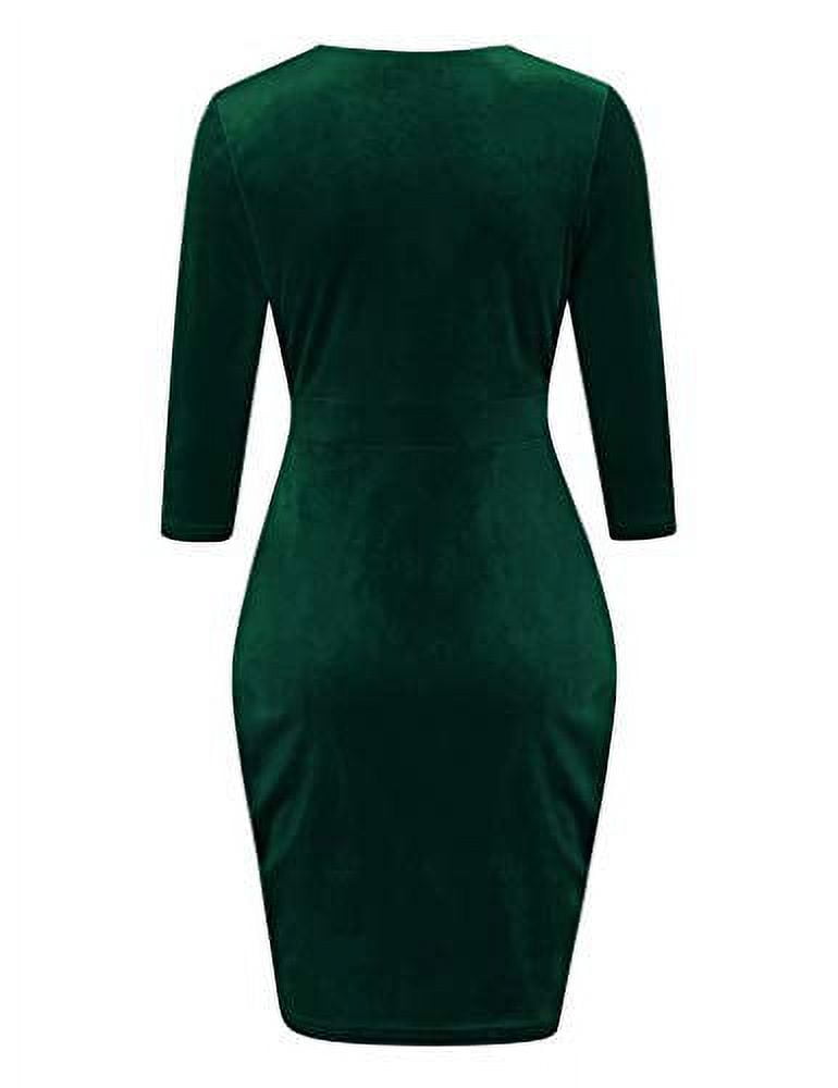 Tookss Women's 3/4 Long Sleeve Velvet Tulip Party Dress (Royal Blue, M) -  Walmart.com
