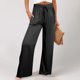 thumbnail image 1 of WILLBEST Pantalones Casuales de Mujer con Cintura Alta y Pierna Ancha para Uso Diario, Actividades al Aire Libre y Comodidad En el Hogar con Un Diseño Arrugado Único. Extra Grande, 1 of 4