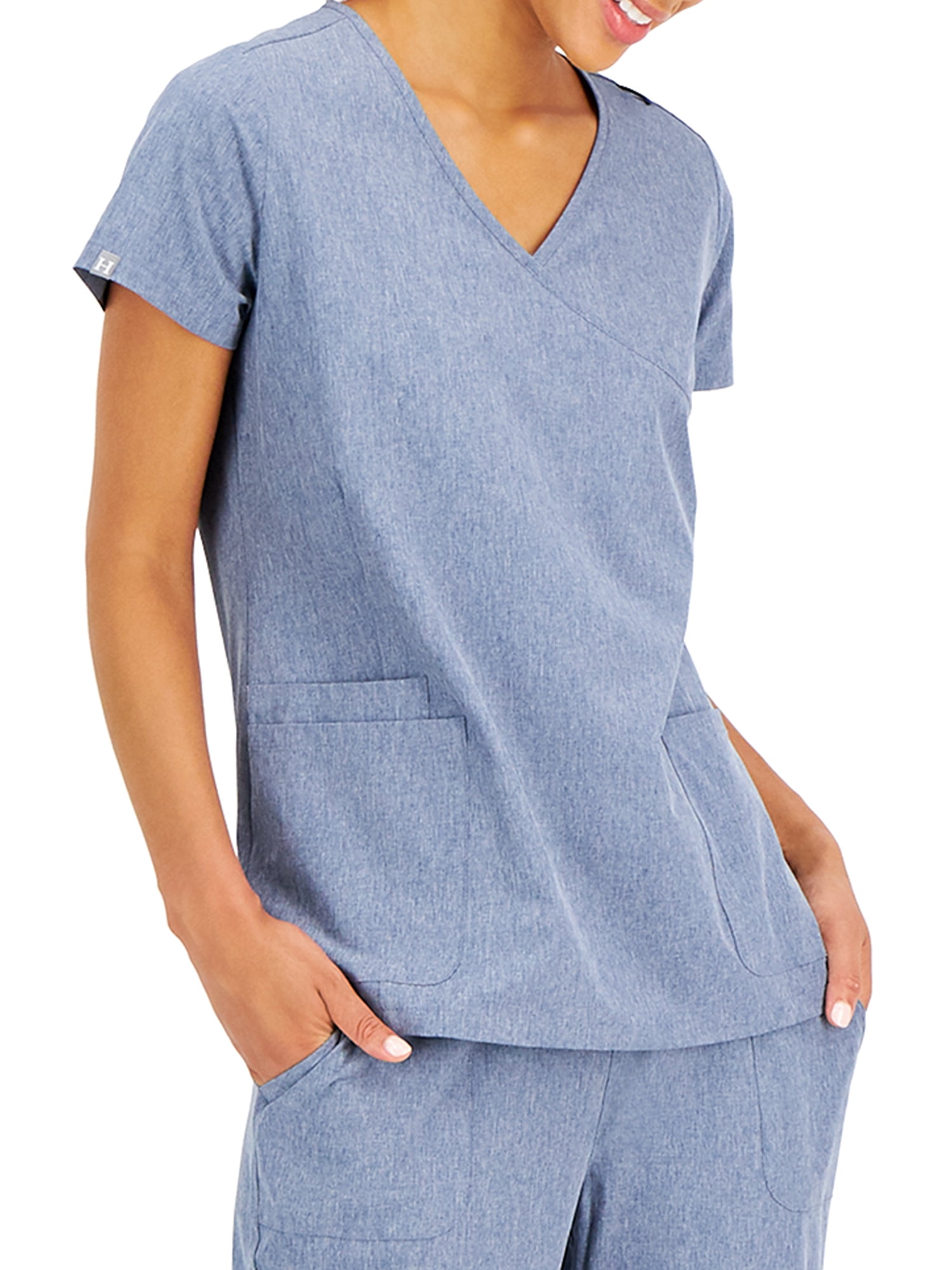 Hanes ComfortFit Stretch Women's and Women's Plus Wrap Scrub Top