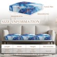 thumbnail image 6 of TSOVTHRID Couch Cushion Covers, Blue Butterfly Marble Texture Print Couch Cover Sofa Slipcover for Chair Cushions Washable Sofa Cushion Furniture Protector with Elastic Bottom, 24x24 Inch, 6 of 7