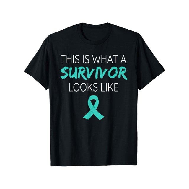 Camiseta de concientización sobre el cáncer de ovario: Así luce una sobreviviente