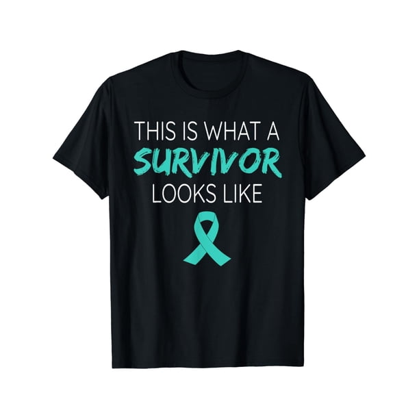 Camiseta de concientización sobre el cáncer de ovario: Así luce una sobreviviente