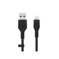 thumbnail image 3 of Belkin BoostCharge Flex Silicone USB Type A to Lightning Cable (1M/3.3FT), MFi Certified Charging Cable for iPhone 13, 12, 11, Pro, Max, Mini, SE, iPad and More - Black, 3 of 4