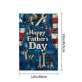 thumbnail image 4 of Happy Father's Day Flag 12x18 Inch Double Sided Outside Funny Seasonal Farmhouse Yard Festival Outdoor Flag, 4 of 5