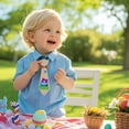 thumbnail image 3 of Nœud Papillon pour Enfants 复活节 Design Lapin et Poussin Tissu Pailleté Sangle de Cou Réglable 9,84 Po x 3,07 Po, 3 of 6