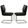 thumbnail image 4 of Lodia I Contemporary Side Chair With Black Pu, Set of 2, 4 of 5