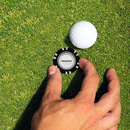 (2 pack) Athletic Works Golf Dual-Mark Poker Chip Ball Markers, 2-Pack