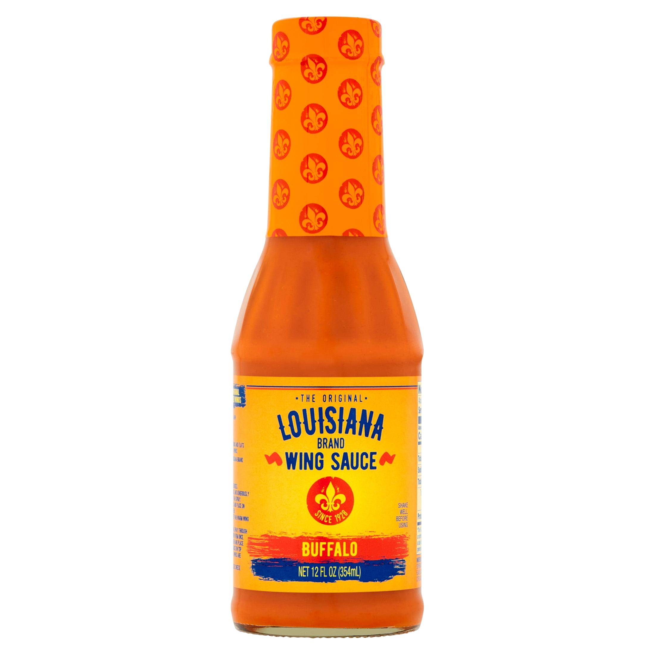 (4 pack) The Original Louisiana Brand Wing Sauce, Original, 12 fl oz Bottle