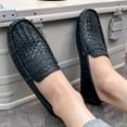 thumbnail image 6 of Big Size Men's Casual Loafers Slip On Leather Shoes Comfortable Lightweight Driving Shoes Male Moccasins Classic Penny Loafer Flats Boat Shoes Outdoor Walking Shoes, 6 of 9