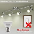 thumbnail image 2 of WWS-PAR16 LED Bulbs 5W Short Neck Track Spot Light, 50watt Halogen Replacement Track Spotlight,E26 Medium Base,Non-Dimmable,Daylight White 5000K,Pack of 6, 2 of 4