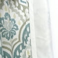 thumbnail image 3 of Home Soft Things Printed Microfiber Curtain - Tivoli Ikat 2 Piece Set - Teal Aqua - 52" x 96", 3 of 8