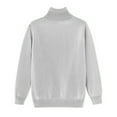 thumbnail image 4 of Girls Turtleneck Pullover Sweater Long Sleeve Ribbed Knit High Neck Youth Casual Basic Top for Fall Winter Spring, 4 of 4