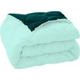 thumbnail image 7 of DNG Creations 1 Piece Reversible Diamond Pattern Comforter ( Aqua-Blue/Teal Colour ) 550 GSM All - Season 100% Egyptian Cotton, 800 TC - California King - Size, 7 of 7