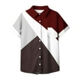 thumbnail image 5 of Mujeres Pantalones Cortos Impresos Manga Corta con Cuello en V Blusa Superior, Casual Y Elegante Corto para las Mujeres Verano Casual, 5 of 5