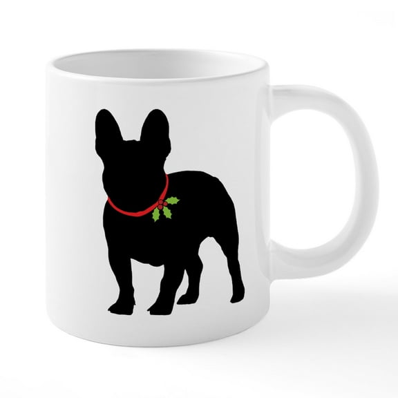 CafePress - French Bulldog Silhouette - 20 Oz White Ceramic Mega Mug
