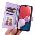 thumbnail image 4 of for Samsung Galaxy A13 4G Phone Case Wallet & Cash Slot,Flip Kickstand Cover [2 in 1 Detachable Credit Card Holders] Premium PU Leather Purse Wrist Strap Case for Samsung Galaxy A13 4G,Purple, 4 of 10