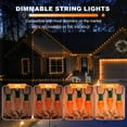 thumbnail image 5 of LAMPHOME Orange C9 Christmas String Light Outdoor, 25FT Shatterproof LED for House Rooflines & Pathways, Connectable Waterproof Vintage Christmas Light for Tree, Yard, Patio, Porch, Garden, 5 of 10