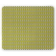 thumbnail image 1 of Yellow and White Mouse Pad, Old Fashioned Checkered Pattern Black Lines Geometrical Squares, Rectangle Non-Slip Rubber Mousepad, Yellow White Black, by Ambesonne, 1 of 2