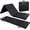 black, variant on 2'' Thick Tri-fold Folding Gym Exercise Mat Extra Thick Gymnastics Mat Tumbling Mat with Carrying Handles for Workout, Core Workouts, Stretching, MMA, Yoga