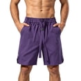 thumbnail image 2 of Maean Mens Big and Tall Shorts High Waist Causal Dressy Short Trousers Stretch Shorts with Pockets M-5XL, 2 of 7