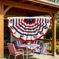 thumbnail image 6 of Miwamany Patriotic Pleated Fan Flag Banner,4th of July Decorations for Outdoor Porch & Railing, Red White & Blue Decor for 4th of July, Memorial Day, Independence Day Decorations, 6 of 6
