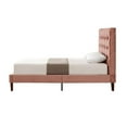 thumbnail image 4 of Blake Beds Blush Velvet Full Button Tufted, 4 of 7