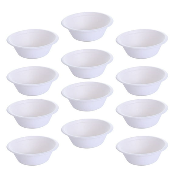 25-Pack Disposable Paper Bowls for Parties, Banquets, and Home Use - Paper Dinnerware Set