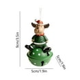 thumbnail image 3 of Adornos navideños, campanas navideñas, campanas de Papá Noel, campanas de muñeco de nieve, disfraces de Halloween, campanas para árbol de Navidad, campanas de hierro, campanas para decoración del hoga, 3 of 6